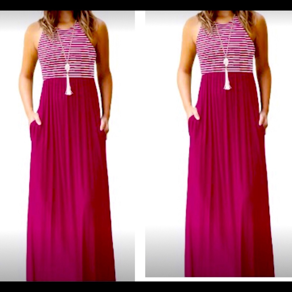 Cool and comfy racer back maxi dress